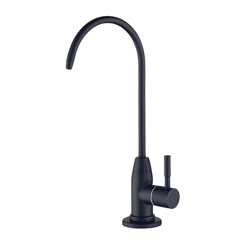SHAPURE Premium 304 Grade Steel Faucet for RO Water Purifier | 100% Lead-Free | Enhance Your Water Filtration Experience (Black Faucet SS304) - Image 1