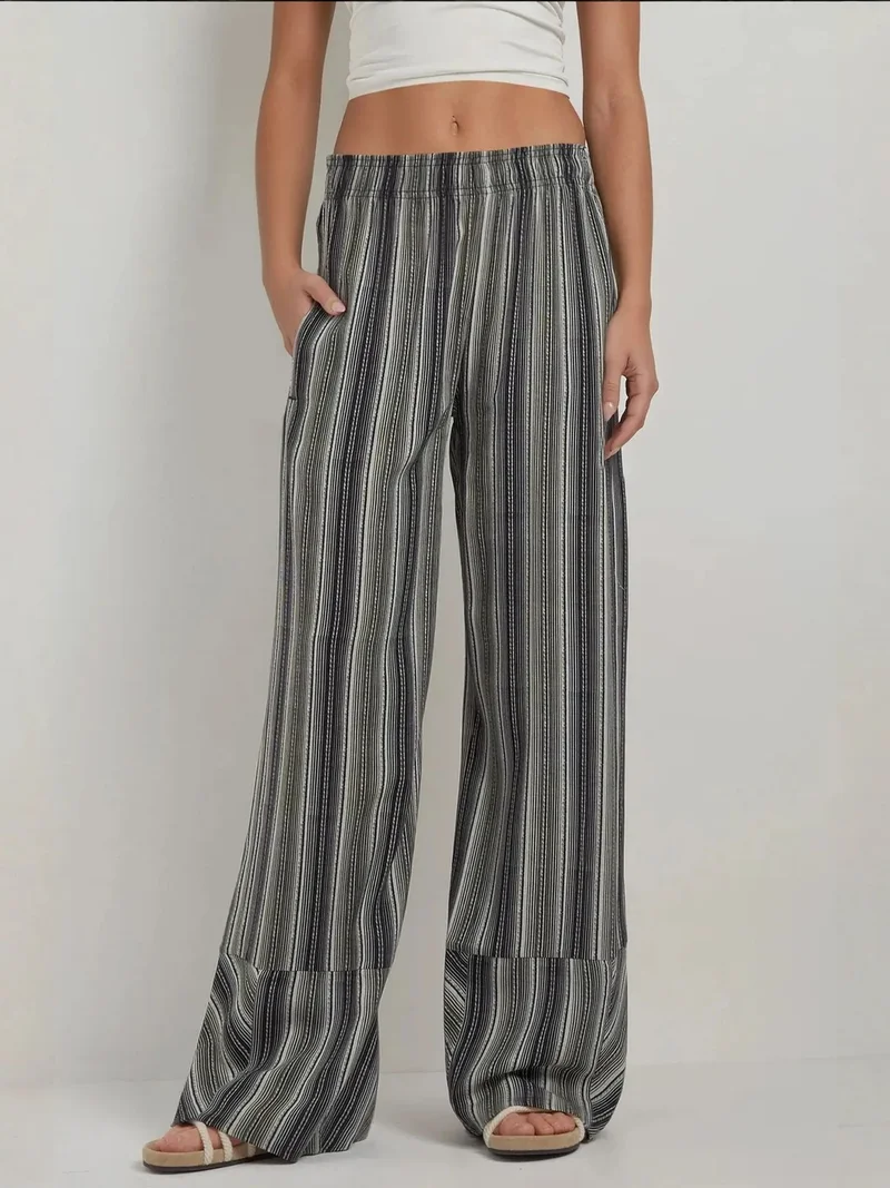HICCUP Wide Leg Printed Relax Pants