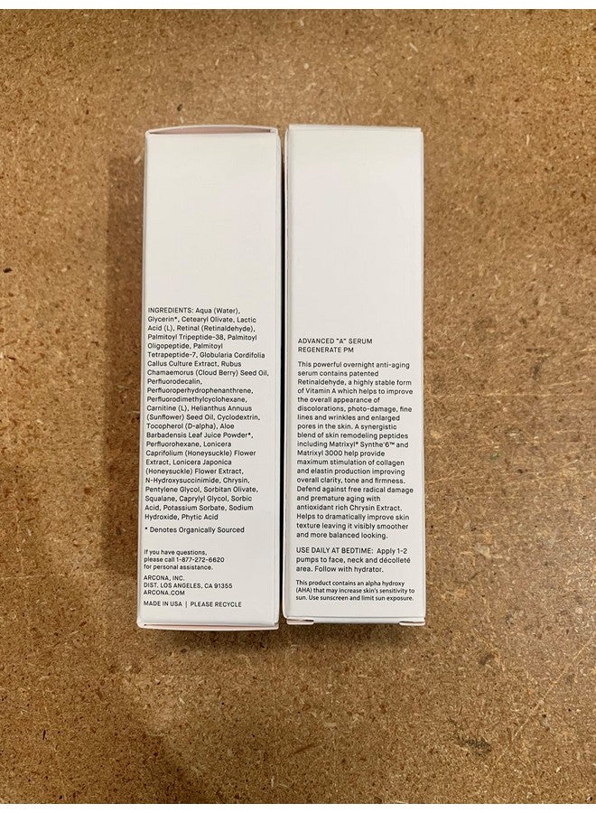 Arcona Advanced A Serum Vitamin A Retinol Peptides Lactic Acid Cloud Berry Oil Improves Skin Texture Clarity And Firmness 1.17 Oz. Made In The Usa - Image 5