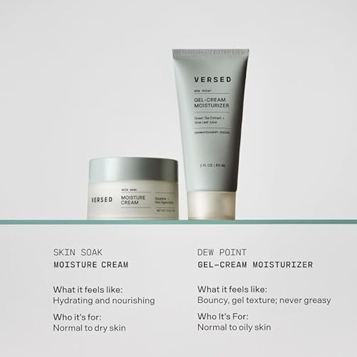 Versed Skin Soak Rich Moisture Face Cream - Daily Facial Moisturizer with Squalane Oil, Hyaluronic Acid, Vitamin E + Red Algae - Smooth, Non-Greasy Night Cream for Aging, Dry Skin - Vegan (1.5 oz) - Image 5