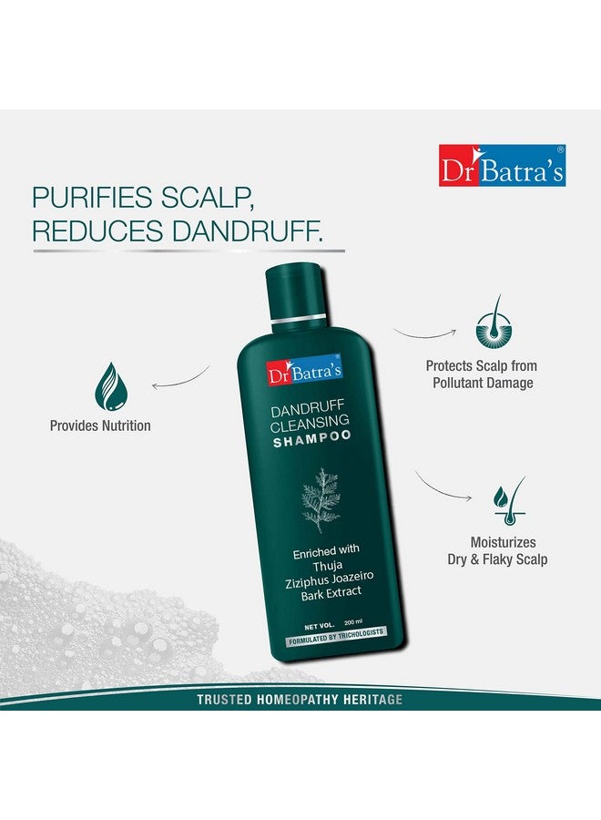 Dr Batra's Dandruff Cleansing Shampoo Enriched With Thuja Anti Dandruff Paraben Free Shampoo For Women (200 Ml Pack Of 1) - Image 5