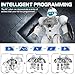 STEMTRON Robot Toys for Kids Programmable Remote Control Robot with Intelligent Gesture Sensing Recharge Singing Dancing Mode Launcher White - Image 4
