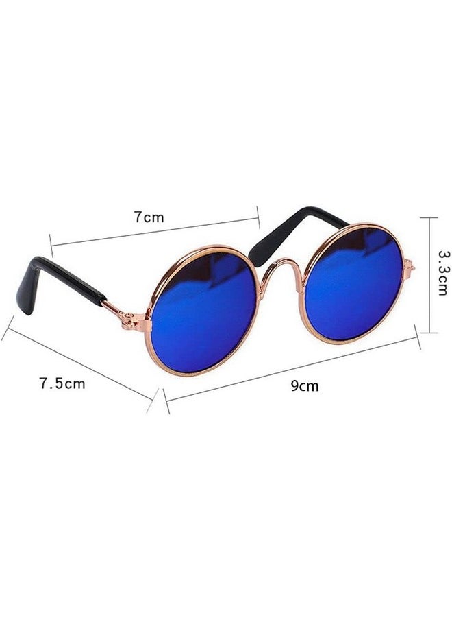 Generic - Pet Personality Sunglasses Classic Round Shape Cat Sunglasses Reflection Eye Wear Glasses Ideal For Cat And Dogs - Color May Vary (Pack Of 1) - Image 1