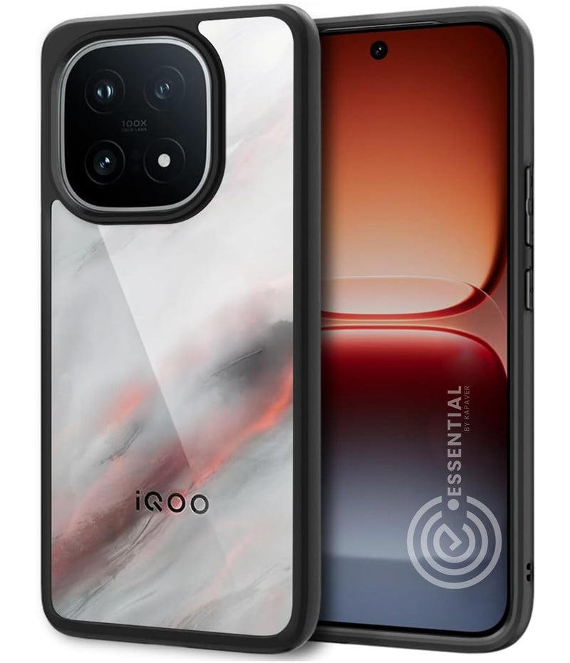 KAPAVER Essential Back Cover Case Compatible with IQOO 15 (Black) - Image 1