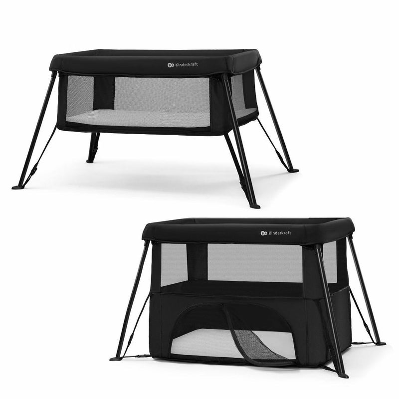 Kinderkraft - Baby Cot CAMI 3 in 1 Travel & Playpen - Black - 20495 - Image 1