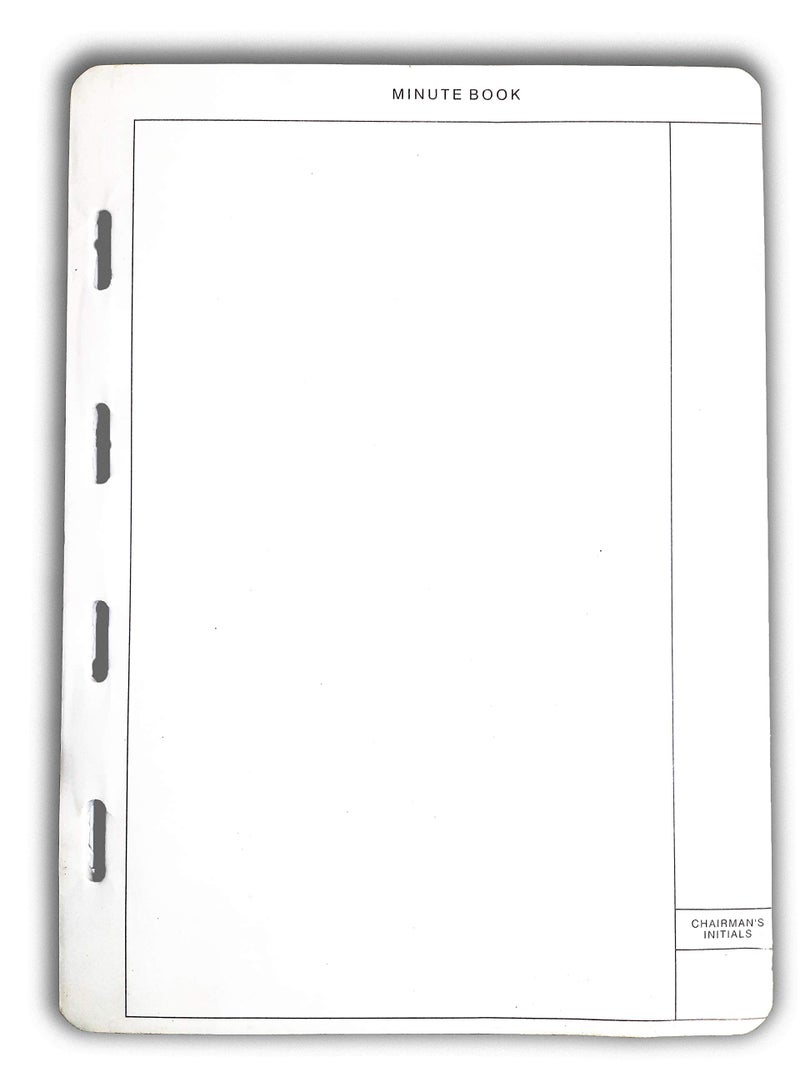LRS Binder Minutes Sheet White Color "Capsule" - A4 Size - Used for Companies Act - 100 Sheets - Image 1