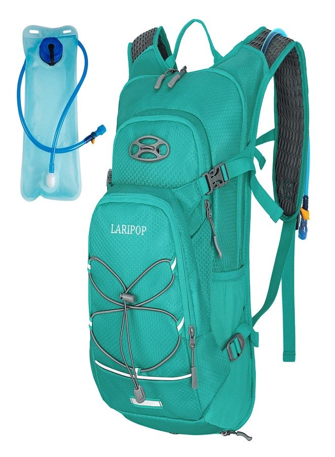LARIPOP 18L Hydration Backpack with 2L BPA-Free Leak-Proof Water Bladder, Lightweight Breathable Reflective Daypack for Hiking Cycling MTB Trail Running Camping Men Women - Image 1