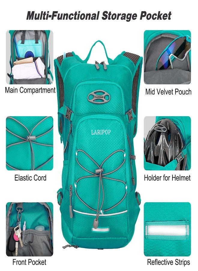 LARIPOP 18L Hydration Backpack with 2L BPA-Free Leak-Proof Water Bladder, Lightweight Breathable Reflective Daypack for Hiking Cycling MTB Trail Running Camping Men Women - Image 4