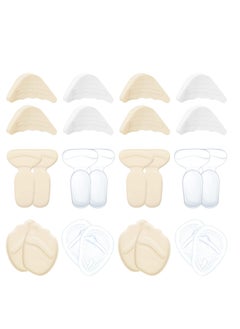 12 Pairs Shoe Filler High Heel Cushion Pads Adjustable Toe Filler Inserts Front Insoles Heel Grips Liner Insert for Preventing Too Big Shoe from Heel Slipping Blisters Relieve Pain (Plain Style)