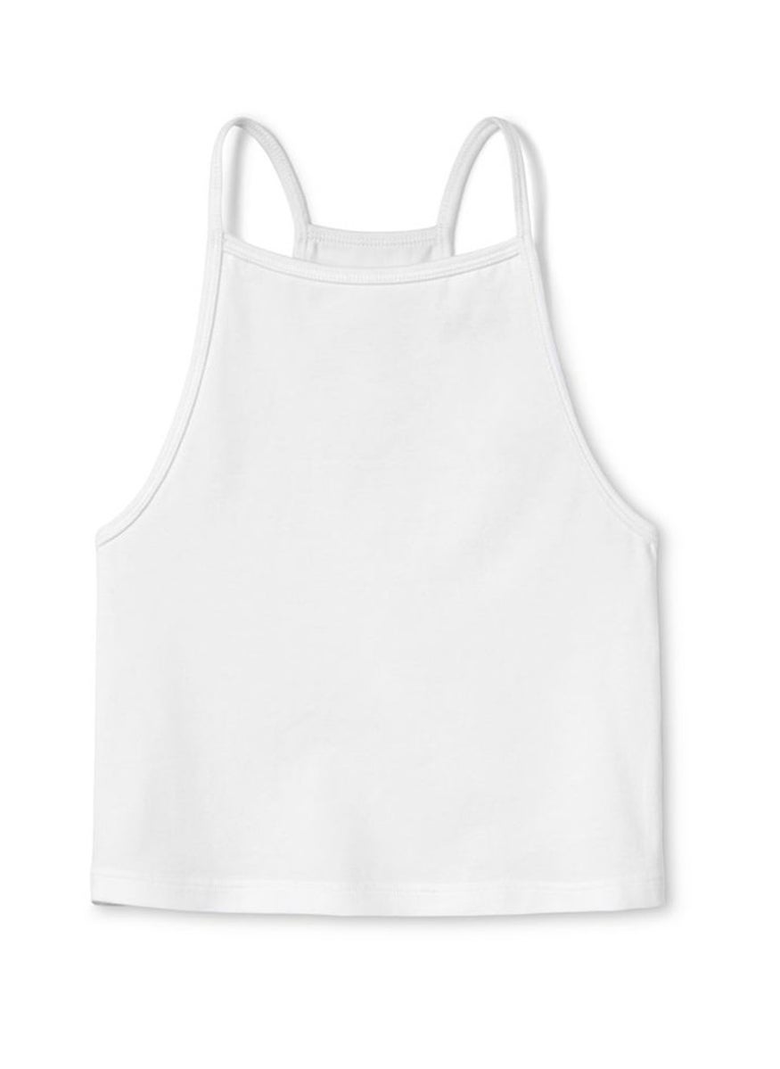 Tchibo - Kids Girl 2 Pcs Plain Sleeveless Top, White and Blue - Image 1