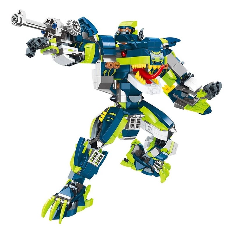 مكعبات الديناصور المتحول لأنسان الي 2 في 1 714 قطعة - 9084 - Image 1