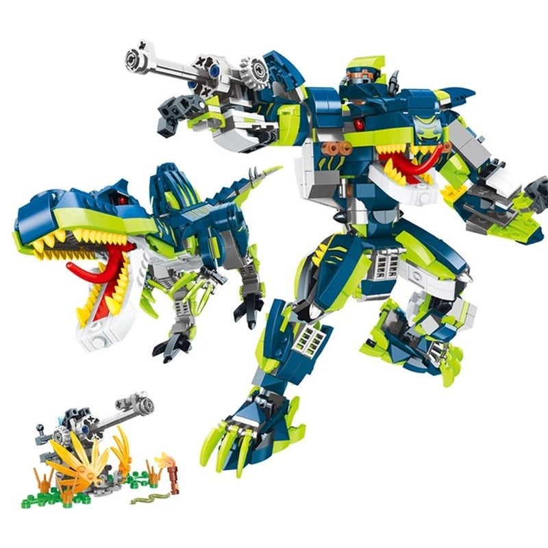 مكعبات الديناصور المتحول لأنسان الي 2 في 1 714 قطعة - 9084 - Image 4