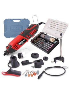 Hi-Spec 134Pc 160W Corded Rotary Power Tool Kit Set With Dremel Compatible Rotary Tools Accessory Kit Engraver Sander And Polisher For Grinding Cutting Wood Carving Sanding And Engraving  - Image 2