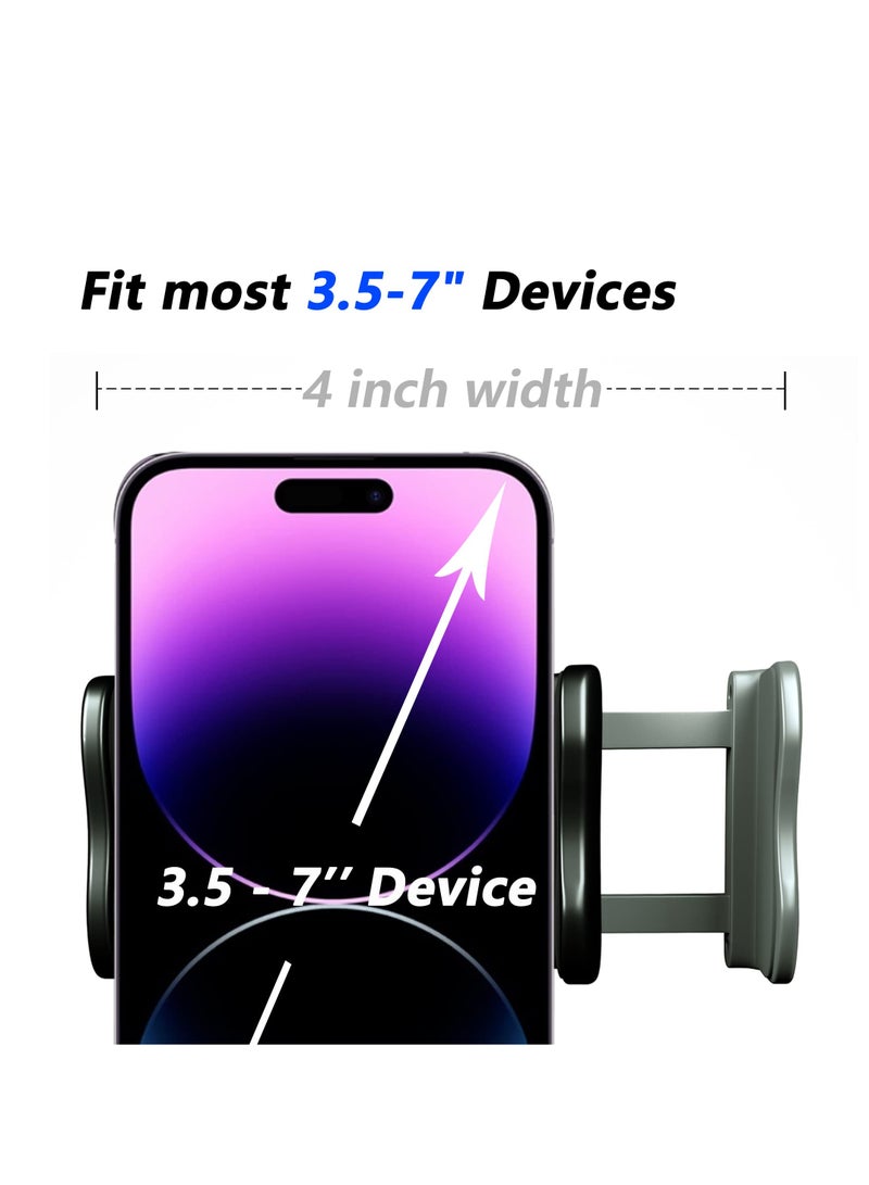 1 pcs Cell Phone Clip Bed Stand Holder, with Grip Flexible Long Arm Gooseneck Bracket Mount Clamp for Desk, Compatible with iPhone 14 Pro Max XR X 8 7 6 or Other 3.5-7" Devices - Image 4