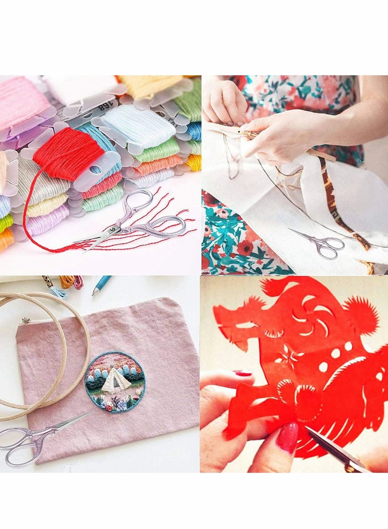 KASTWAVE مقص تطريز خياطة، صغير 3.6 بوصة من الفولاذ المقاوم للصدأ حاد، أدوات DIY مقصات لتطريز الأعمال المكتبية الحرف المنزلية الخياطة  - Image 4