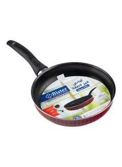 Bister Stripy Classy Jumbo Frying Pan With Aluminium Layered with Tefloan Coating, 28cm , Drak Red Color  - Image 3