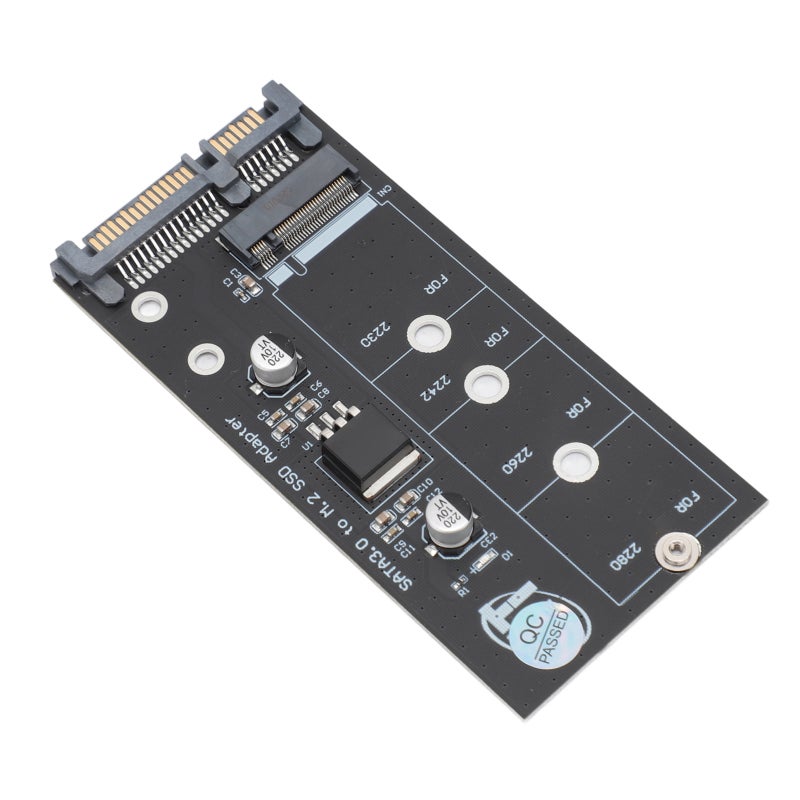 محول M.2 NGFF إلى SATA لبطاقات 2280 2260 2242 2230 - SATA III - تحويل سهل بسرعة 6Gbps، بطاقة محول لتوسيع التخزين في أجهزة اللابتوب وسطح المكتب - Image 3