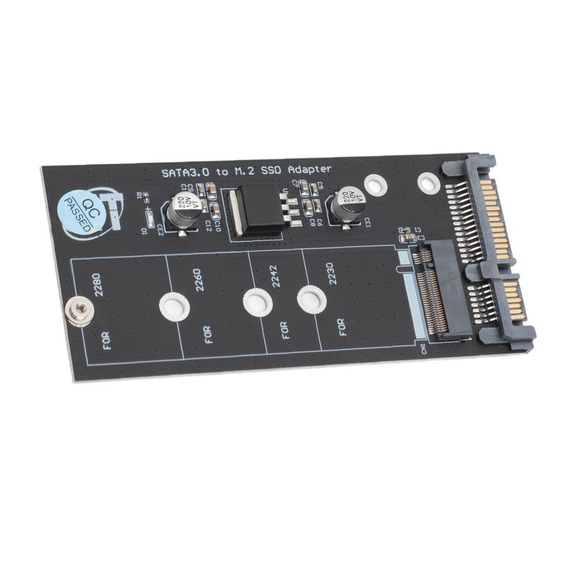 محول M.2 NGFF إلى SATA لبطاقات 2280 2260 2242 2230 - SATA III - تحويل سهل بسرعة 6Gbps، بطاقة محول لتوسيع التخزين في أجهزة اللابتوب وسطح المكتب - Image 5