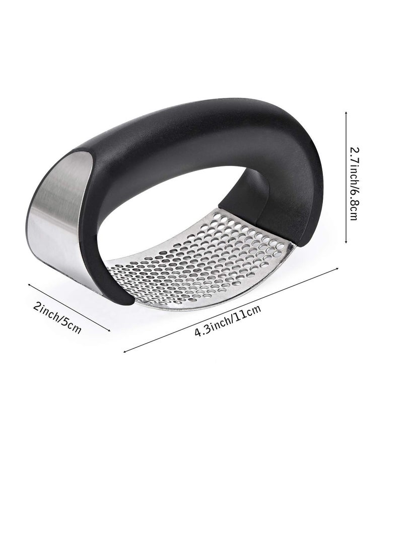 Gopinath Autolink Gopinath Autolink Garlic Press Stainless Steel Kitchen Garlic Crusher and Plastic Portable Ginger Mincer Squeezer Press Rocker Kitchen Chopper with Handle  - Image 3