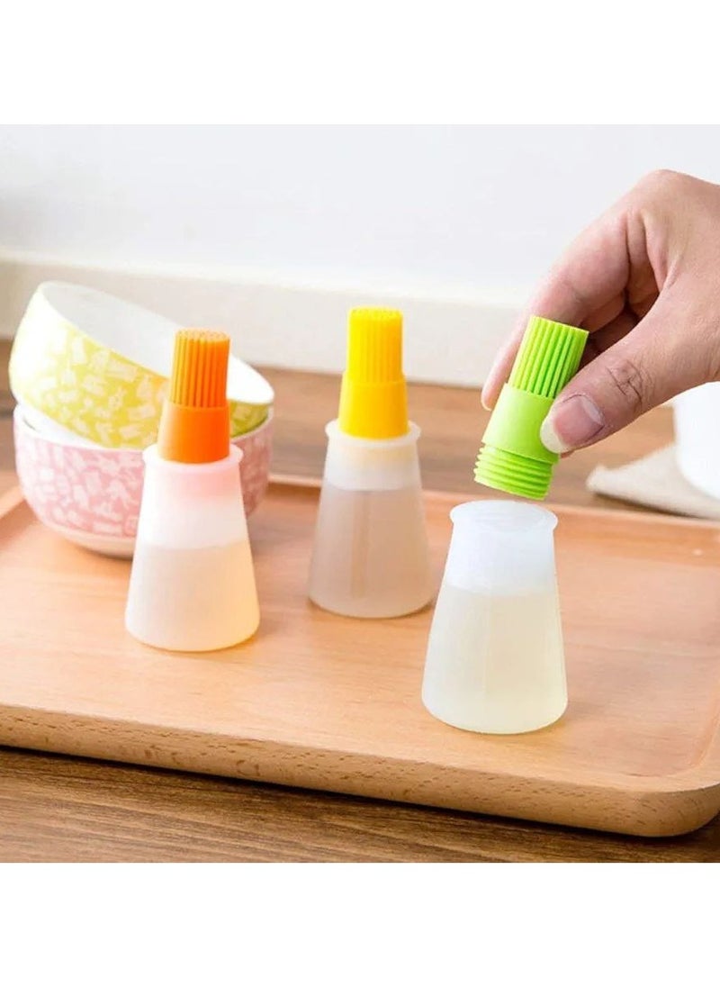Generic - Silicone Cooking Oil Bottle Basting Brush  Dosa Oil Dispenser Spreader for Pan BBQ Baking Grilling Kitchen. - Image 1