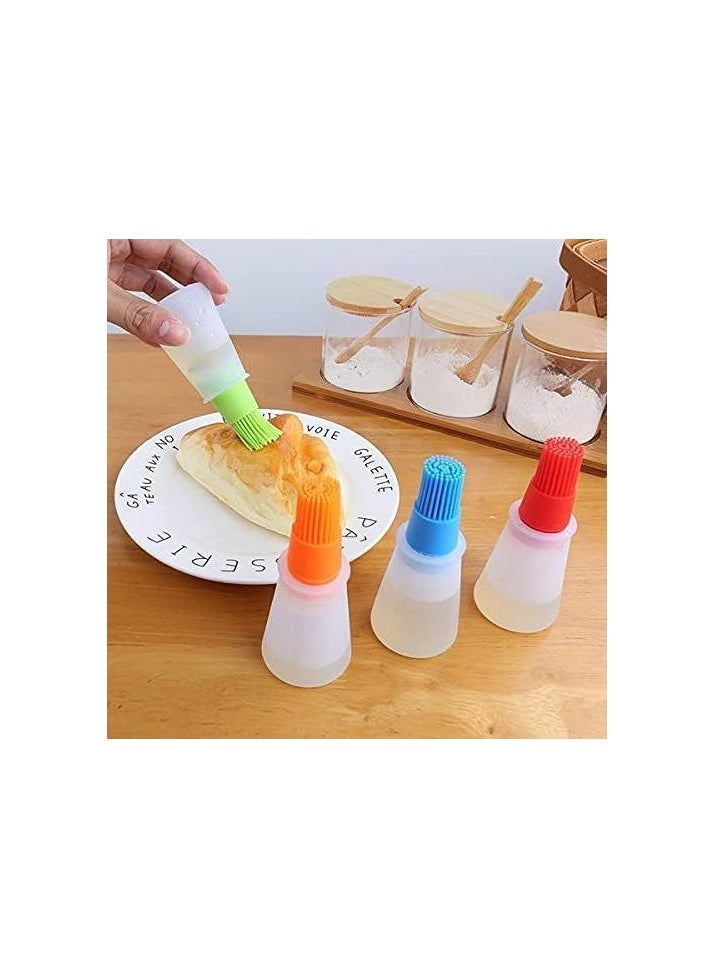 Generic - Silicone Cooking Oil Bottle Basting Brush  Dosa Oil Dispenser Spreader for Pan BBQ Baking Grilling Kitchen. - Image 1