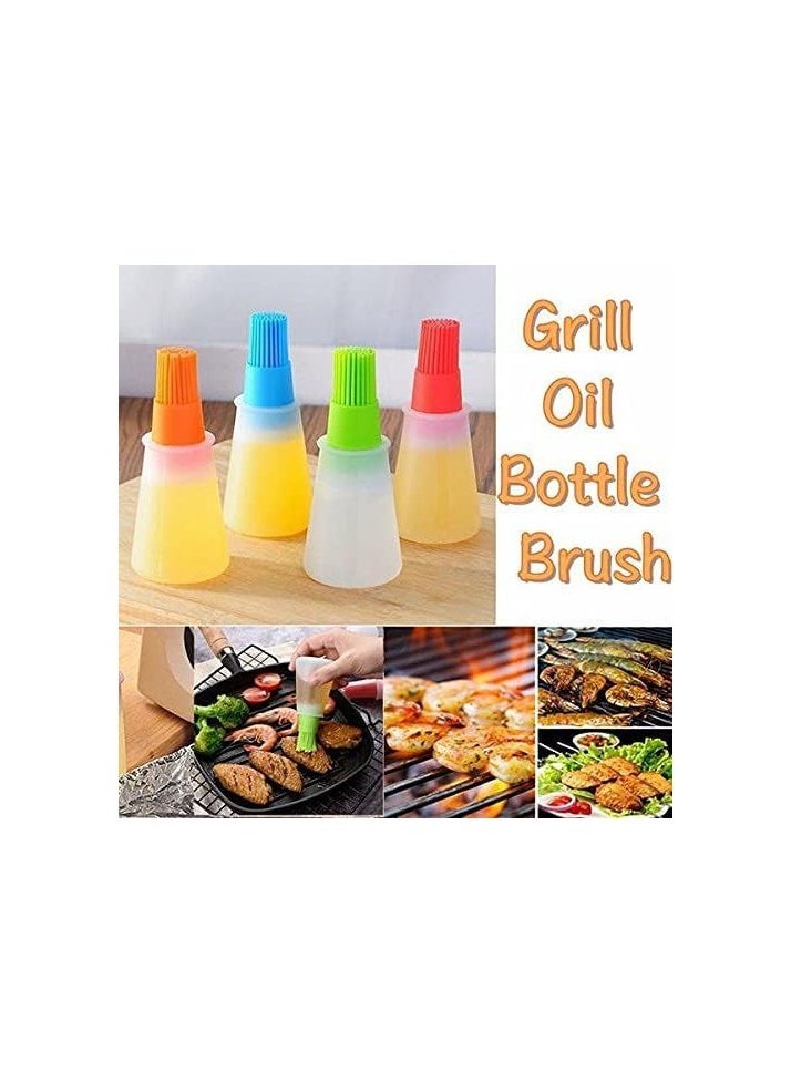 Generic - Silicone Cooking Oil Bottle Basting Brush  Dosa Oil Dispenser Spreader for Pan BBQ Baking Grilling Kitchen. - Image 1