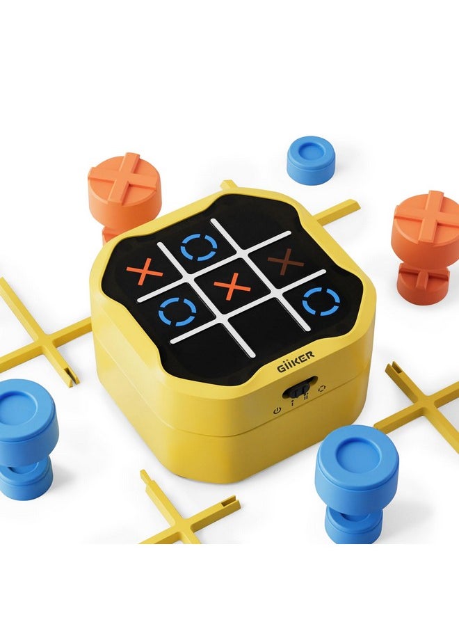 Giiker - Tic Tac Toe Bolt Game, 3-In-1 Handheld Puzzle Game Console, Portable Travel Games For Educational And Memory Growth, Fidget Toys Board Games For Kids And Adults, Birthday Gifts For All Ages - Image 1