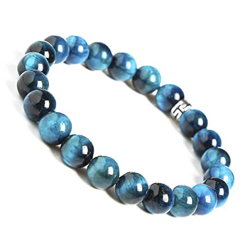 BONNY BOXX Natural Healing Gemstone Bracelet, 8mm Semi Precious Stone Bracelet for Men Women, Stress Relief Crystal Jewelry - Image 2