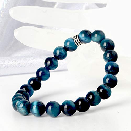 BONNY BOXX Natural Healing Gemstone Bracelet, 8mm Semi Precious Stone Bracelet for Men Women, Stress Relief Crystal Jewelry - Image 4