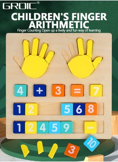 GROIC Finger Numbers Counting Toy,Learning Counting Board,Math Toys for Toddler, Number Counting Toy for Kids,Counting Matching Activities Fine Motor Skills Toys  - Image 2