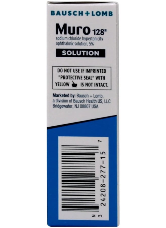 Bausch + Lomb Bausch & Lomb Pharmaceuticals Muro 128 5% Solution (15Ml/0.5Oz.)  - Image 4