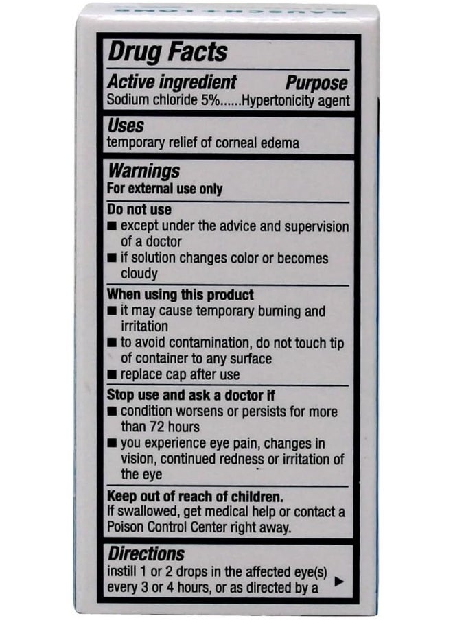 Bausch + Lomb Bausch & Lomb Pharmaceuticals Muro 128 5% Solution (15Ml/0.5Oz.)  - Image 3