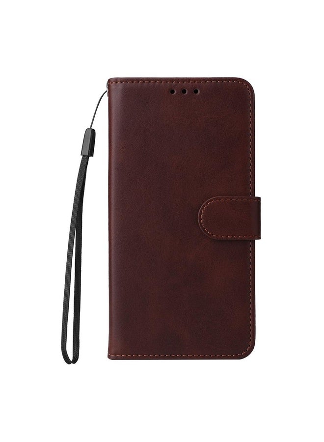 HuHa Case Cover For Honor Magic6 Pro Classic Calf Texture Flip Leather Phone Case(Brown) - Image 2