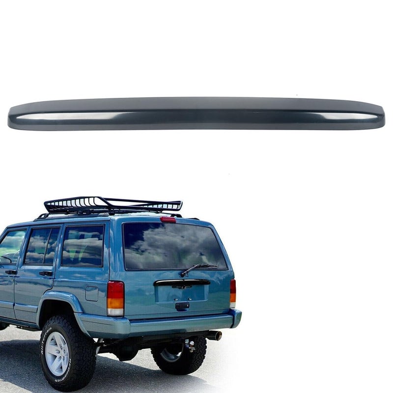 KARPAL Rear License Plate Light Lamp Cover Compatible with 1997 1998 1999 2000 2001 Jeep Cherokee 5FL86ZZZ Gloss Black