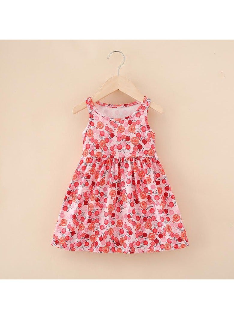 Loquat Summer Girls' Universal Printed A-line Dress 1PCS  - Image 1