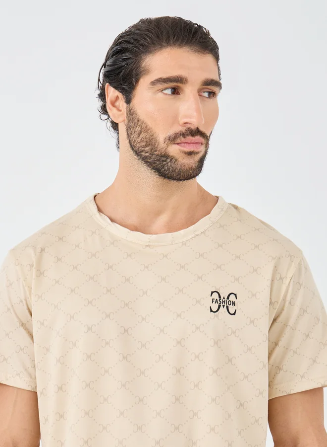 Styli Styli All Over Printed T-Shirt and Shorts Pyjama Set