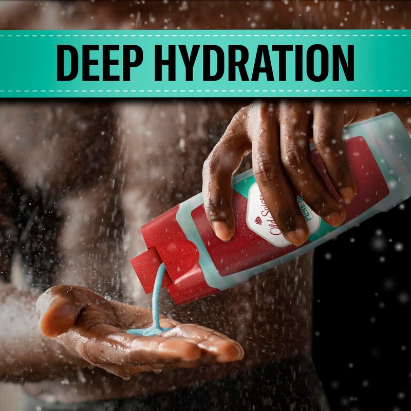 Old Spice Moisturizing Body Wash for Men, Hydro Wash, 2-in-1 Long Lasting Scent & Deep Hydration, 24/7 Shower Fresh, Pure Sport Scent, 16 oz (Pack of 4) - Image 3