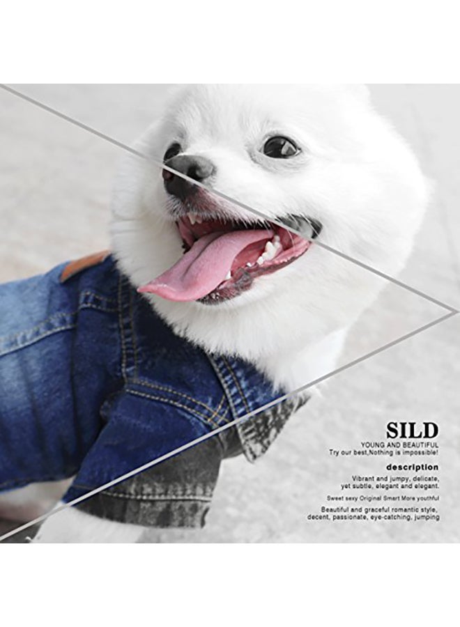 NIBEMINENT Sild Pet Jeans Jacket Blue Large - Image 2