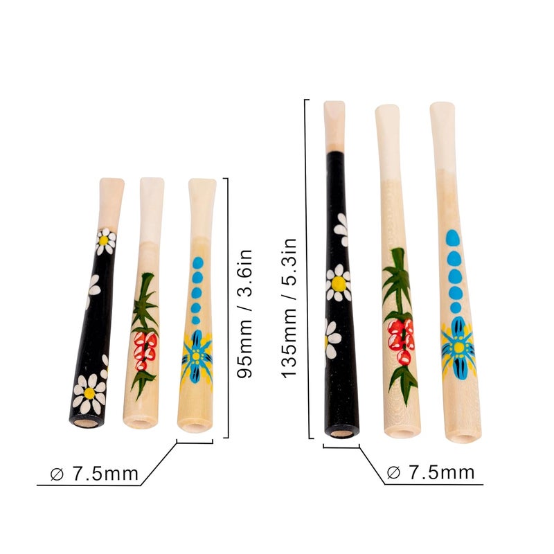 Dr Watson Dr. Watson - Cigarette Holders, Set of 6, fit Regular Size Cigarettes, Handcrafted from Natural Wood - Image 4