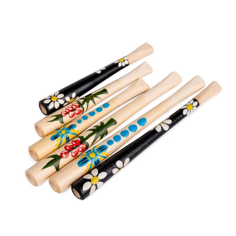 Dr Watson Dr. Watson - Cigarette Holders, Set of 6, fit Regular Size Cigarettes, Handcrafted from Natural Wood - Image 2