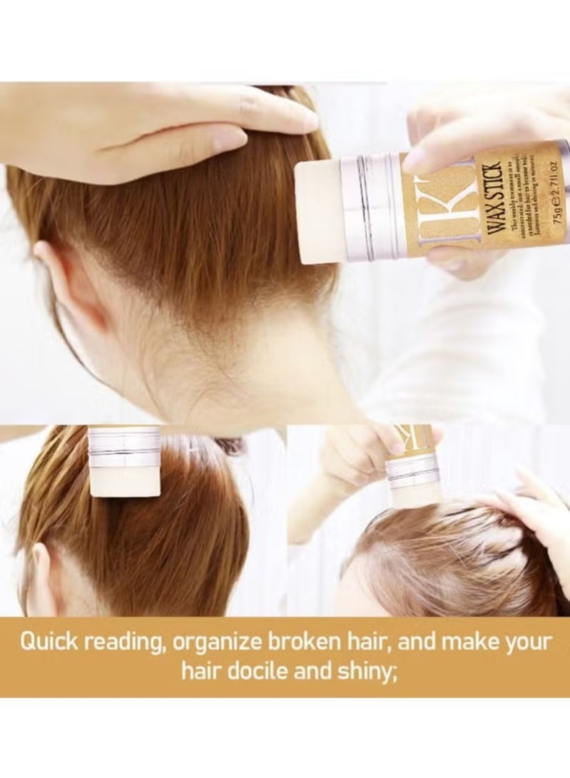 اي كي تي عصا شمع لتصفيف الشعر، ثبات قوي وطويل الأمد، شمع تصفيف غير دهني للشعر المتطاير والحواف والتجعد، مناسب للاستخدام للجنسين - Image 2