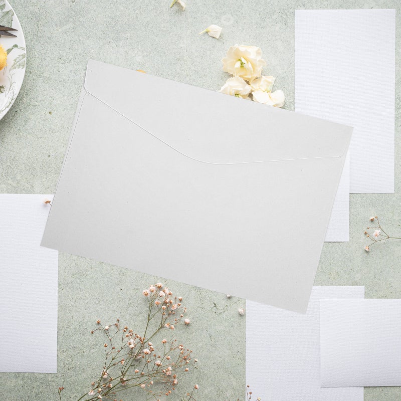 100 Pcs Kraft Paper Party Envelopes Greeting Cards Covers Festival Invitation Letter Covers - Image 3