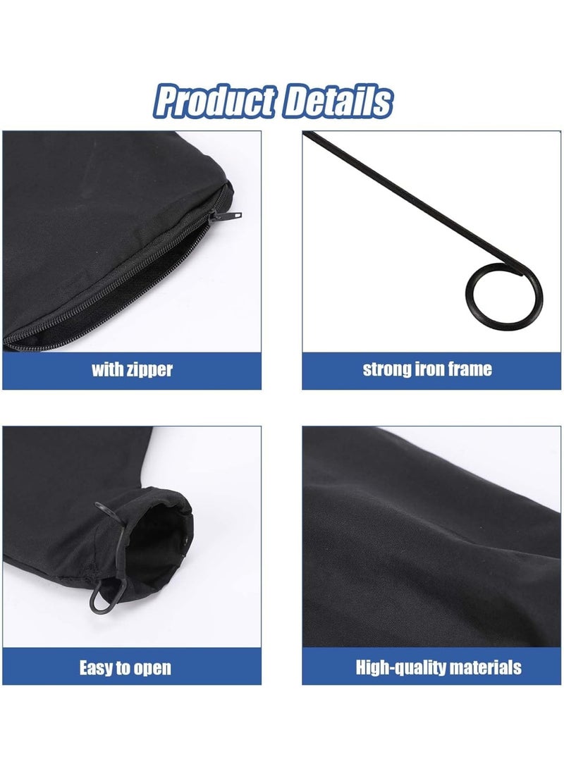 SOLARAE Miter Saw Dust Bag, 2 Pack Table Saw Dust Collect Bag, with Zipper and Wired Adjustable Stand Dust Bag for Belt Sander Parts Diagonal Saw Miter Saw Accessories - Image 3