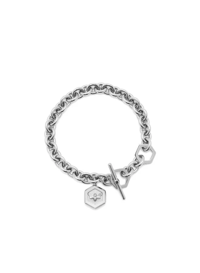 Olivia Burton Women's Brass and Stainless Steel Toggle Bracelet