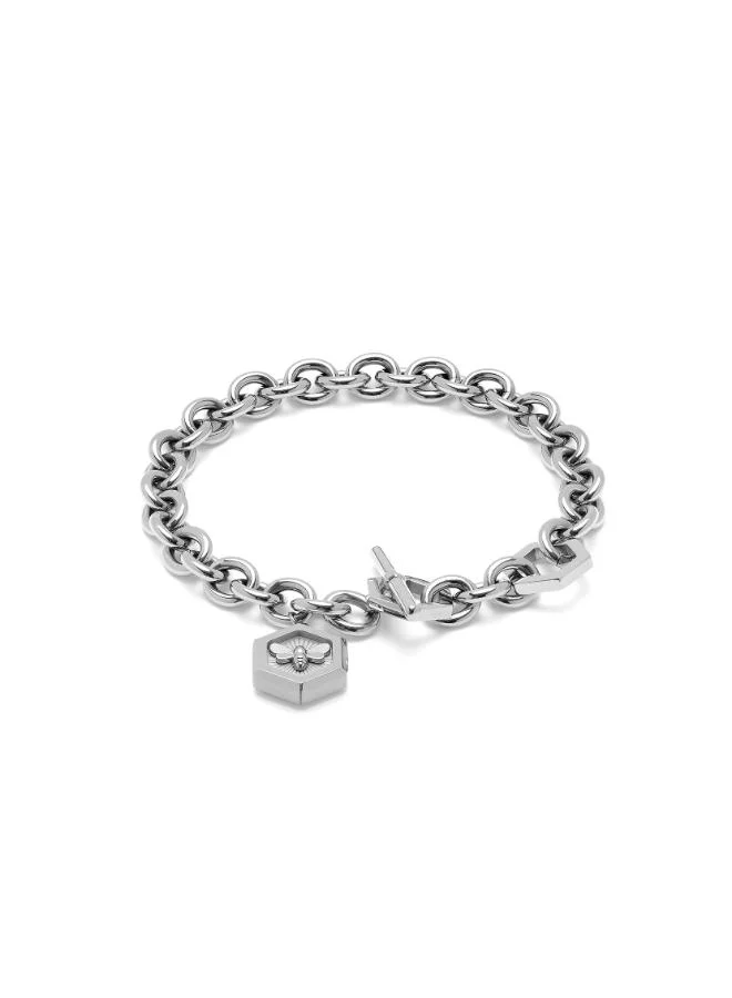 Olivia Burton Women's Brass and Stainless Steel Toggle Bracelet