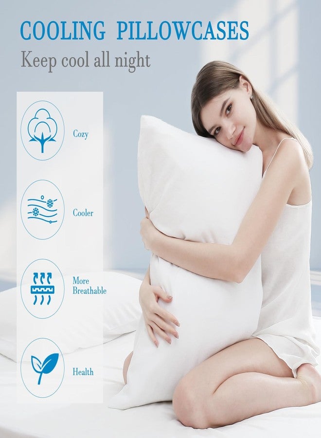 Avolare Cooling Pillowcases 20x26 White - Image 2