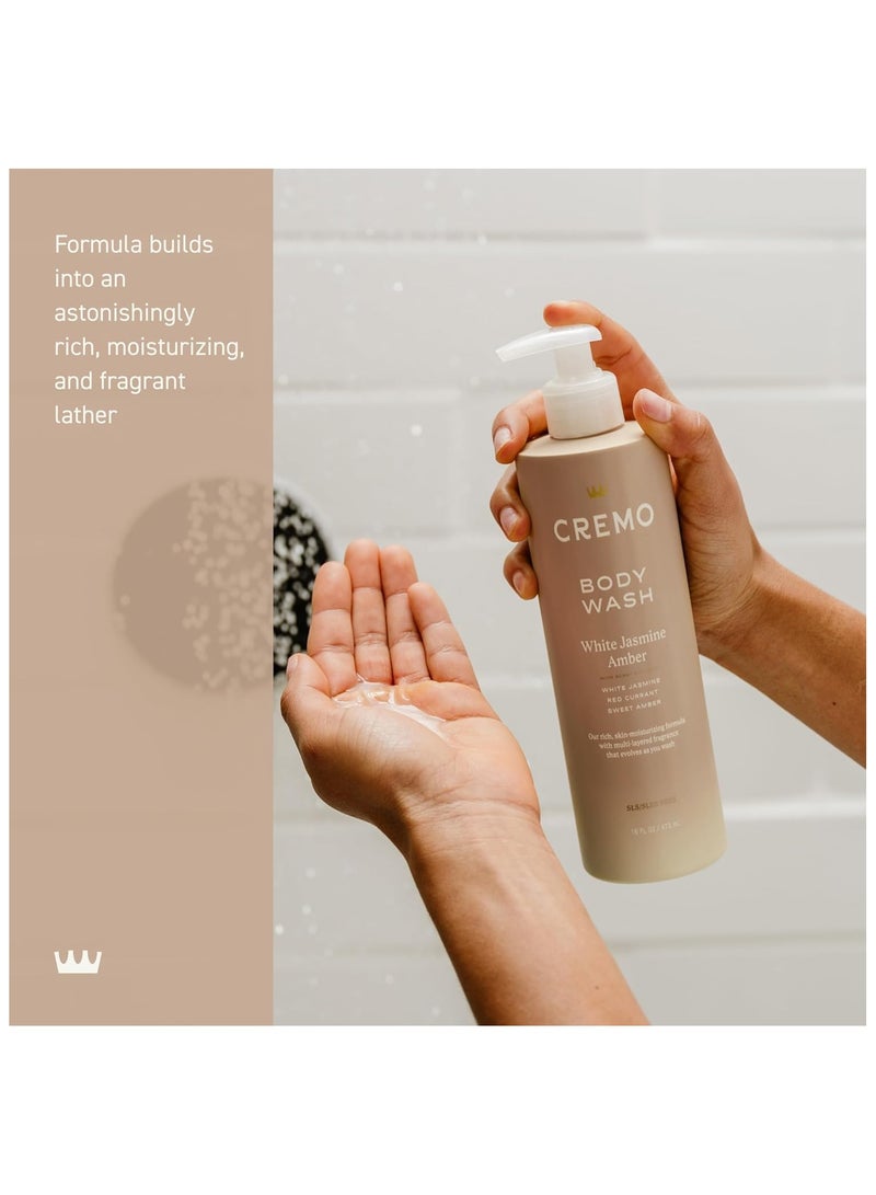 cremo Women's Body Wash 473ml – White Jasmine, Red Currant & Sweet Amber – Moisturizing & Refreshing - Image 4