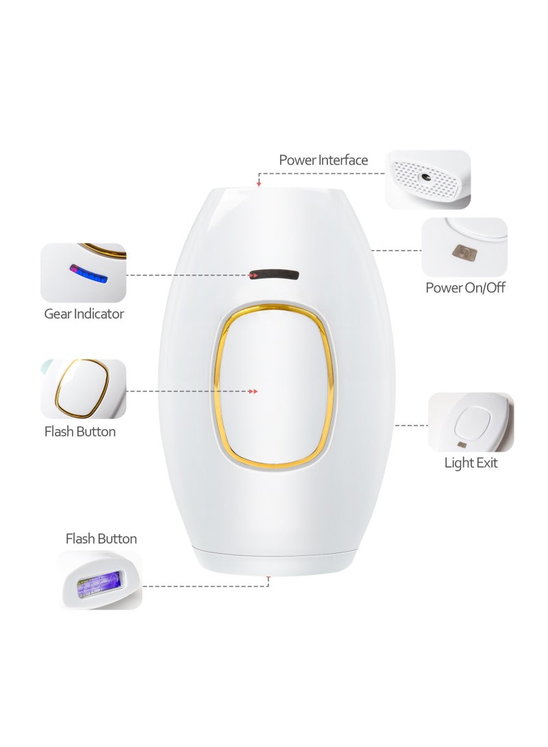 EVEREEN Laser Hair Removal IPL Epilators Device 500000 Flashes Epilators Hair Removal Machine Women Shaving Home Use Painless Body Shaver (White) - Image 2
