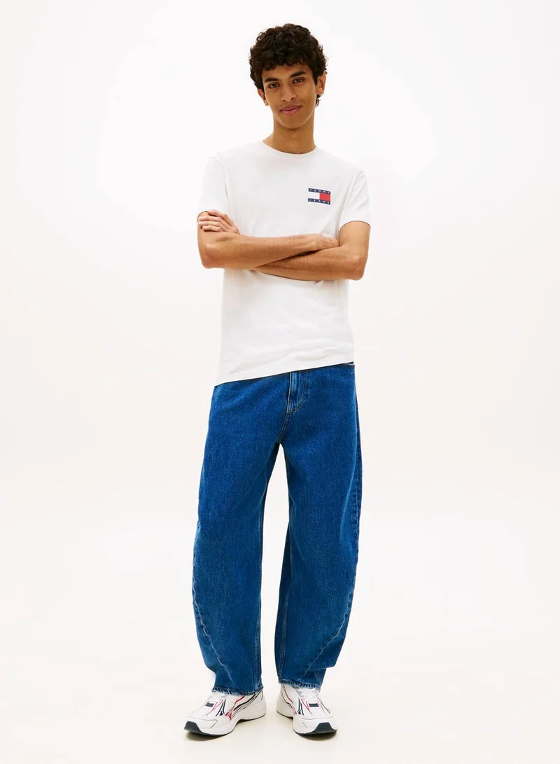 TOMMY JEANS Logo Slim Jersey Crew Neck T-Shirt