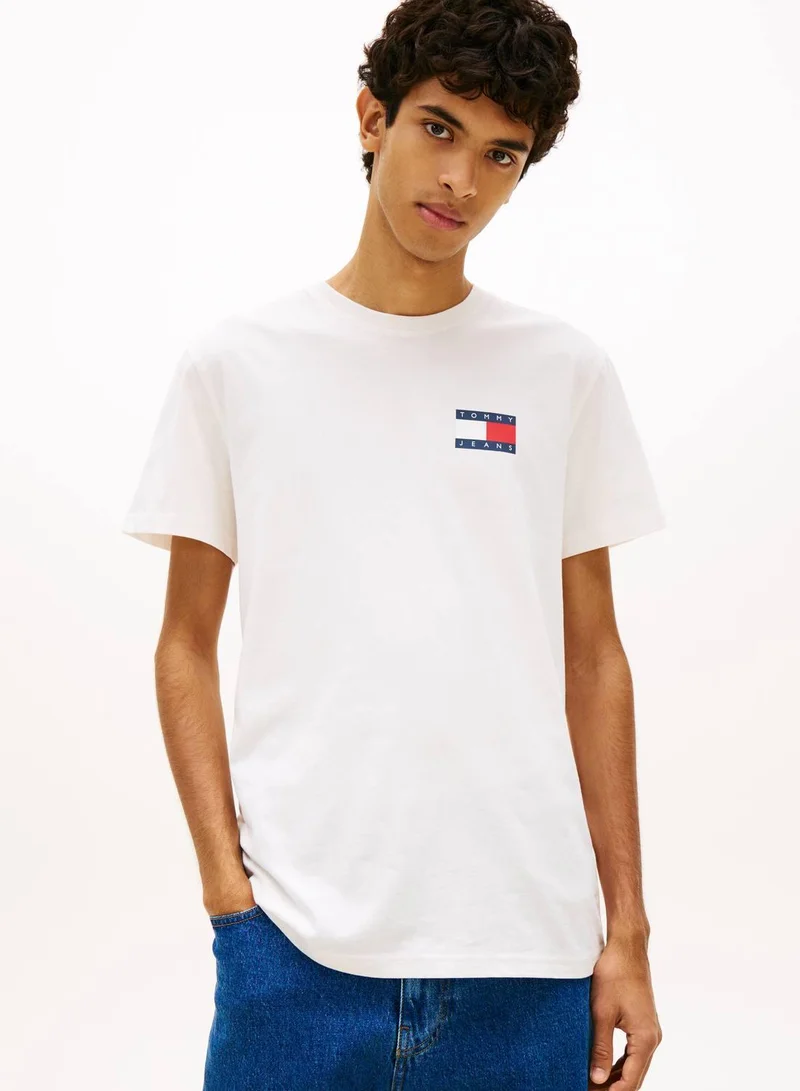 TOMMY JEANS Logo Slim Jersey Crew Neck T-Shirt
